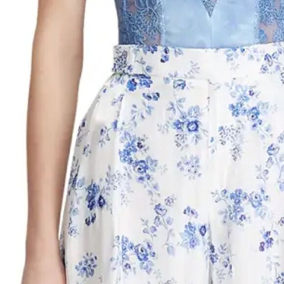 Ralph Lauren Collection Brenda Floral Wide-Leg Pant - Picture 5 of 16